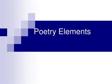 Ppt Poetry Elements Powerpoint Presentation Free Download Id4134693