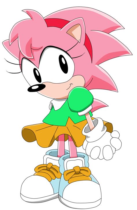 Classic Amy Sonic X Artwork Style By Aquamimi123 On