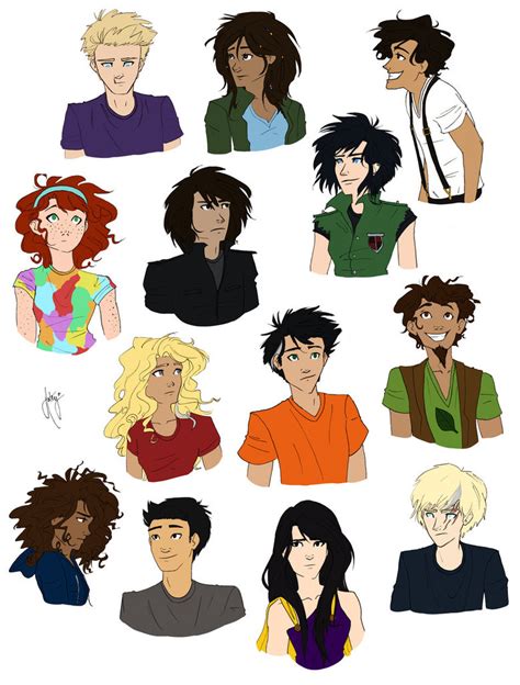 Percy Jackson Characters The Heroes Of Olympus Fan Art