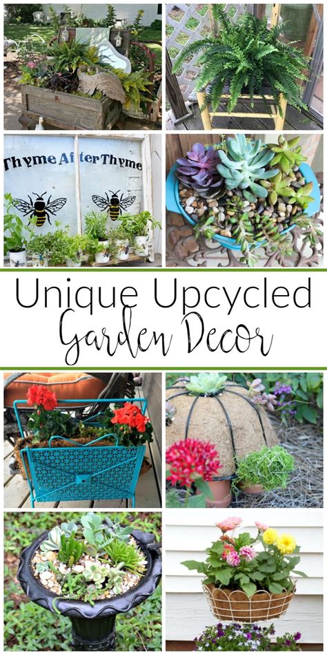 Fun And Unique Upcycled Garden Decor Ideas Domestically