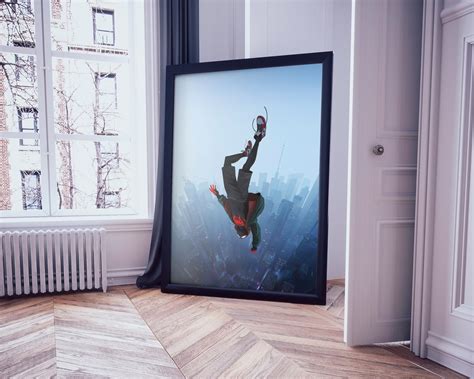 Miles Morales Jump Photographic Print Wall Art Poster Affiche Etsy