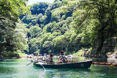 Takachiho Gorge Rowing Through Southern Japan Japan