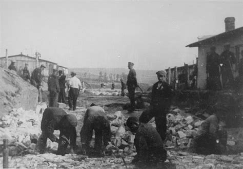 Rare Photo Postcard German Prison Or Concentration Camp Forced Labor