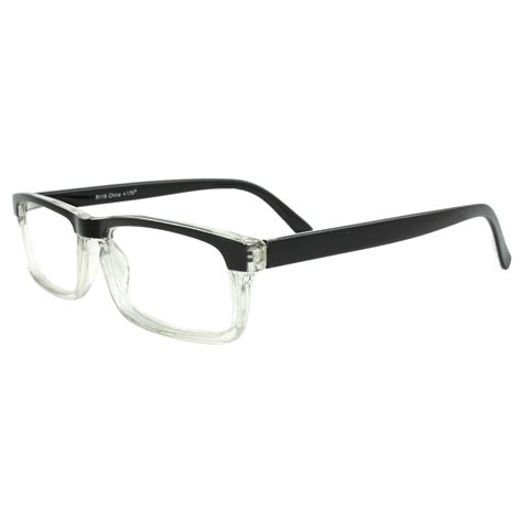 Mlc Eyewear Rectangle Frame 125 Reading Glasses Blackclear