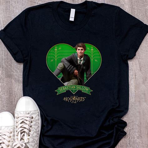 Harry Potter Hogwarts Legacy Sebastian Sallow Heart T Shirt