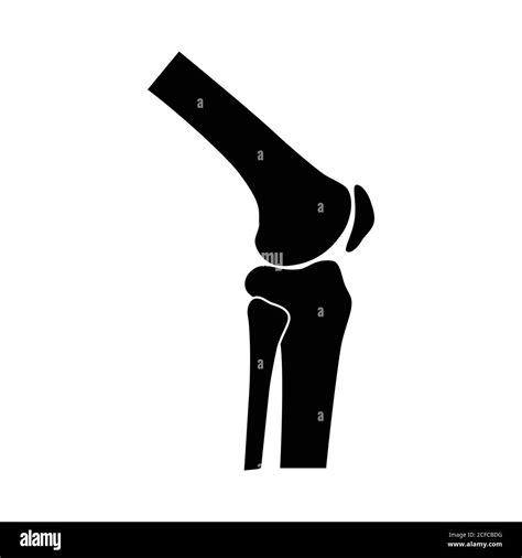 Knee Joint Bones Icon Vector Illustration Stock Vector Image And Art Alamy