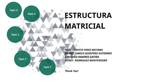 ESTRUCTURA MATRICIAL By Yoad Ernesto Perez Becerra On Prezi