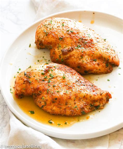 Make sure to flip each breast halfway through their cooking time. Oven Baked Chicken Breast - Immaculate Bites