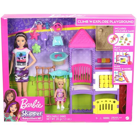 Barbie Skipper Babysitters Inc Climb ‘n Explore Playground Dolls