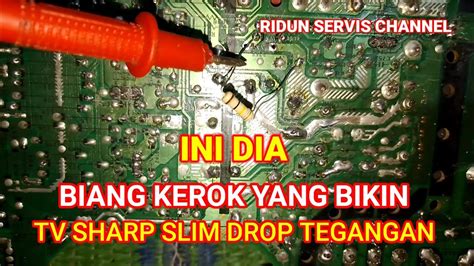 Tv Sharp Slim Semua Tegangan Dropindikator Hidup Sebentar Lalu Mati