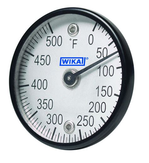 Wika Tist Stainless Steel Surface Mount Bi Metal Thermometer With Dual