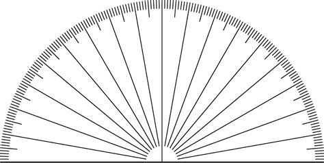 Blank Ruler Template Half Circle Printable Shelter Printable Ruler