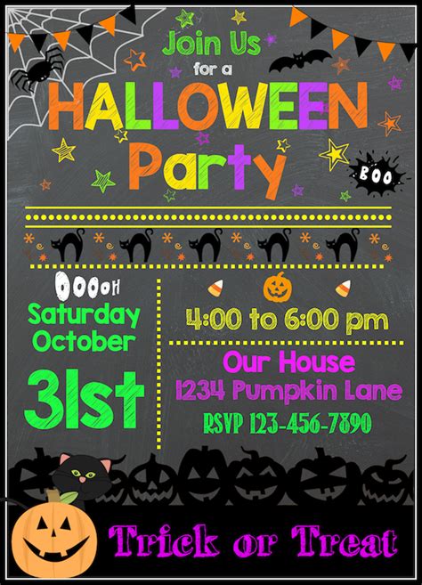 Easy to get much inspiration from beautiful party invitation templates and layouts. Free Halloween Printables | Halloween birthday invitations ...
