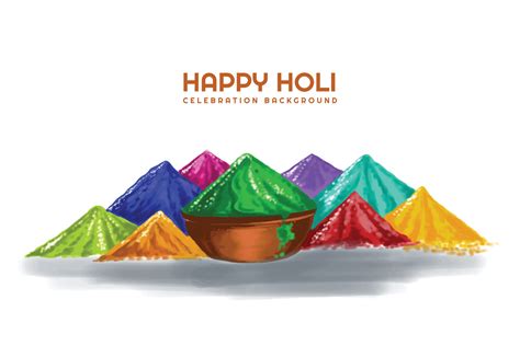 Festival Of Colors Celebration Happy Holi Card Background 18866265