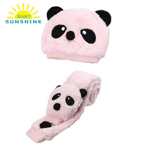 Lovely Panda Hats Baby Caps Kids Gorro Winter Cap Children Beanie Warm