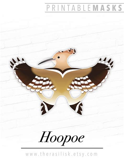Hoopoe Mask Template Free Printable
