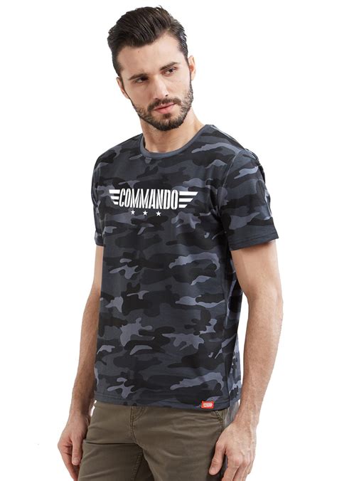 Army Commando Camoflauge Mens Tshirt Wear Your Opinion