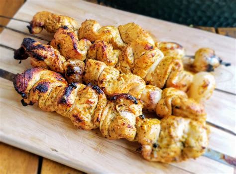 Mediterranean Chicken Kabobs Shish Taouk Halal BBQ Pitmasters