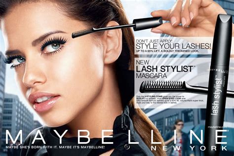 Beautiful Brazilian Fashion Model Adriana Lima Modeling For Maybelline