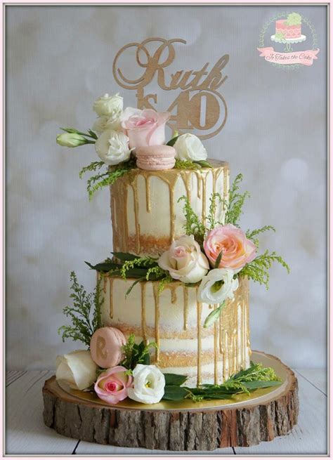 Naked Buttercream Floral Cake By Jo Finlayson Jo Takes CakesDecor