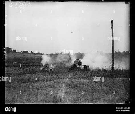 Vintage Wwi Armoured Car Or Tank Related Black And White Photograph
