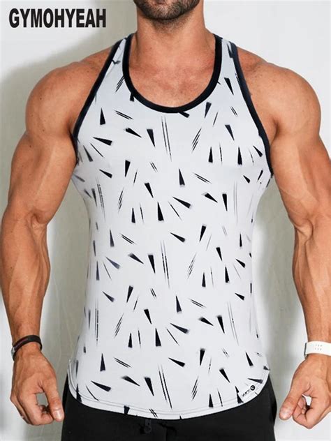 New Mens Bodybuilding Tank Tops Sleeveless Shirt Male Gyms Fitness Vest