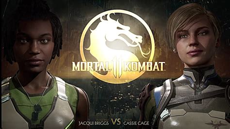 Mortal Kombat 11 Jacqui Briggs Vs Cassie Cage Very Hard YouTube