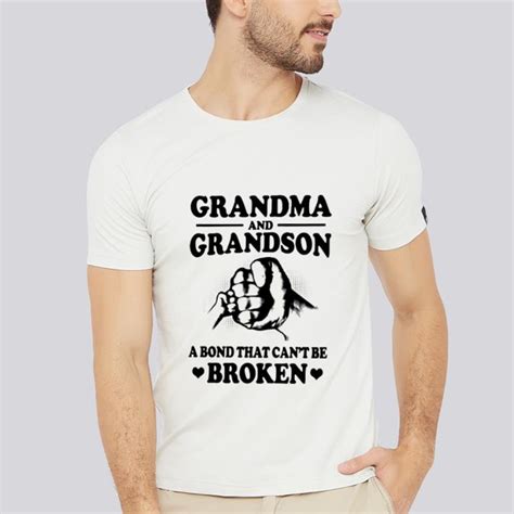Original Grandma And Grandson A Bond That Can’t Be Broken Shirt Hoodie Sweater Longsleeve T Shirt