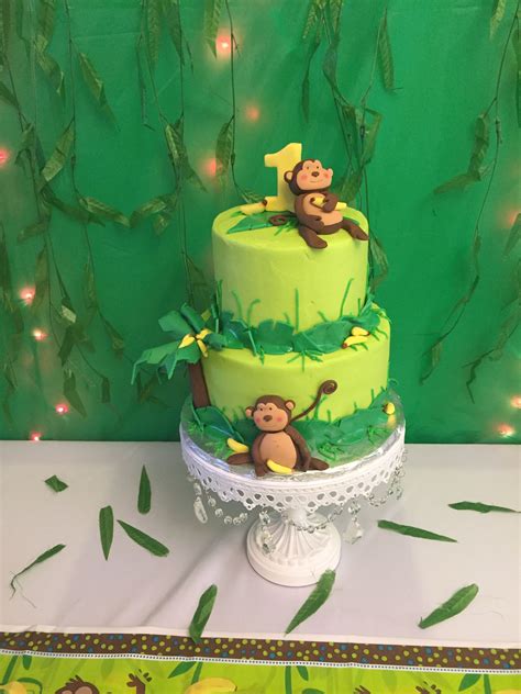 Monkey Cake Monkey Birthday Parties Monkey Theme Birthday Monkey