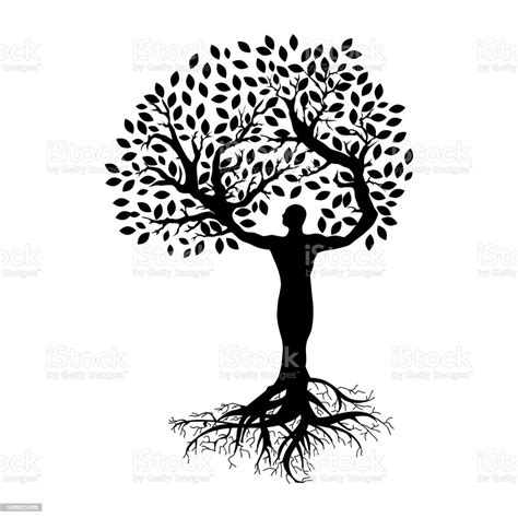Human Tree Stock Illustration Download Image Now Growth Tree