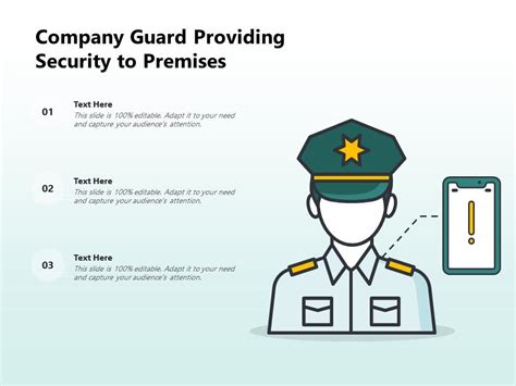 Company Guard Providing Security To Premises Presentation Graphics