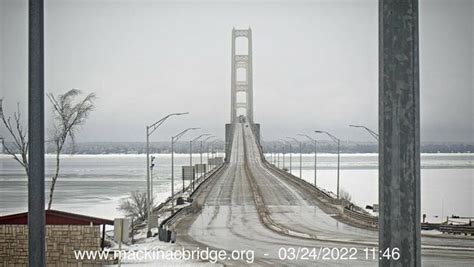 Mackinac Bridge Reopens After Closing For Icy Conditions