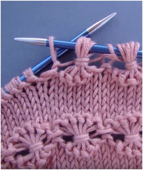 Point Of Flowers Knitting Free Pattern And Tutorial Knitting Tutorial