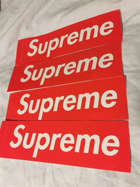 Supreme Supreme Box Logo Sticker X4 Grailed