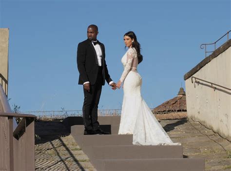 Husband And Wife From Kim Kardashian And Kanye West S Wedding Album E News