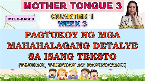 Rd Quarter Mother Tongue Week Pagtukoy Sa Mga Bahagi Ng My Xxx Hot Girl