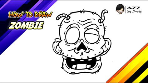 How To Draw Zombie Step By Step Youtube