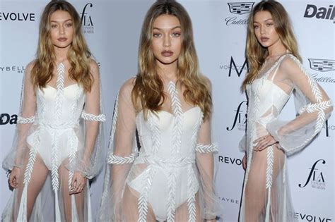 Gigi Hadid Flashes Her Underwear In See Through Dress As She Stuns At Fashion Event Mirror Online