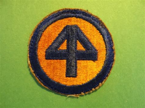 Original Wwii Us 44th Infantry Division Uniform Patch World War Ii