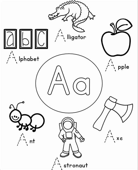 Mewarnai Gambar Alphabet