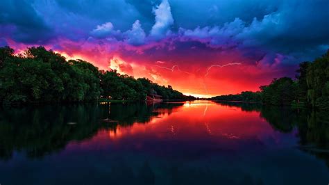 Amazing Red Sky Cool Nature Wallpapers Amazing