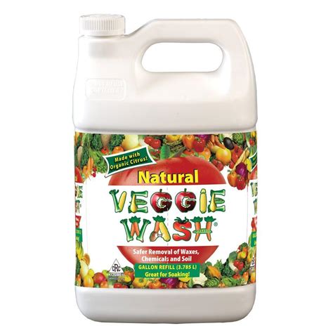 Veggie Wash 1 Gal All Natural Fruit And Vegetable Wash Disinfectant