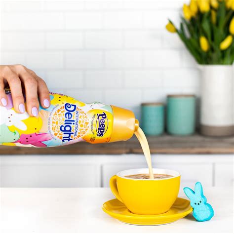 According to international delight's website, the coffee creamer is being sold in a 32oz bottle at a cost of $3.79. Peeps is Now a Coffee Creamer Flavor