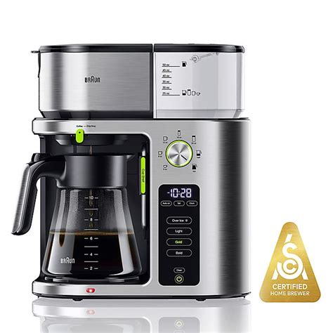 Braun 10 Cup Multiserve Coffee Maker In Stainless Steel