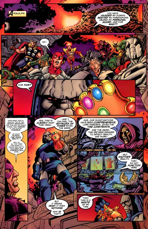 Thanos Vs Darkseid Crossover