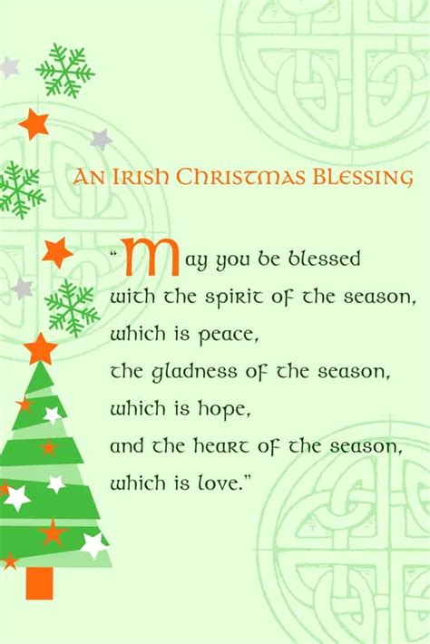 Irish blessings and songs to ensure you have a warm christmas. Irish Christmas Meal Blessing - Irish Christmas Blessing ...