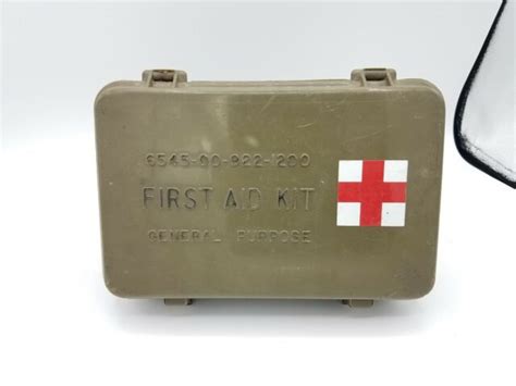 Vintage Us Army Military General Purpose First Aid Kit 6545 00 922