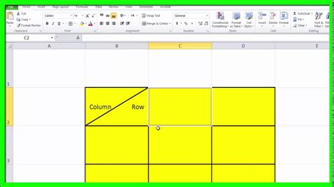 How To Make A Diagonal Line In An Excel Cell Printable Templates