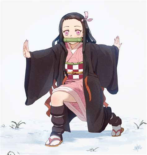 วอลเปเปอร์ Kimetsu No Yaiba สาวอะนิเมะ กิโมโนญี่ปุ่น ผมยาว 2d