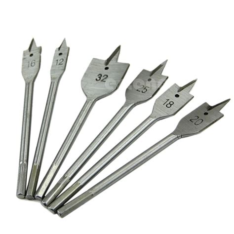 new 6pc industrial spade paddle flat wood boring bit l22 in drill bits from tools on aliexpress